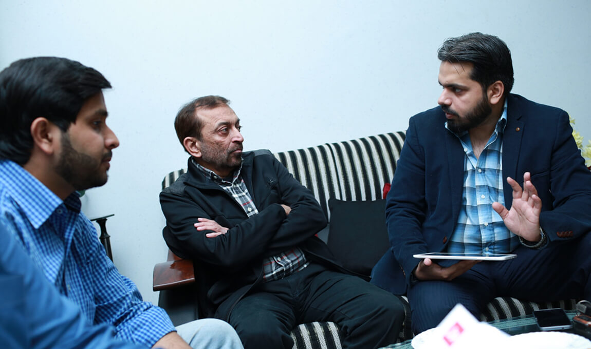 Mr. Farooq Sattar sharing his views on his visit to BOL House