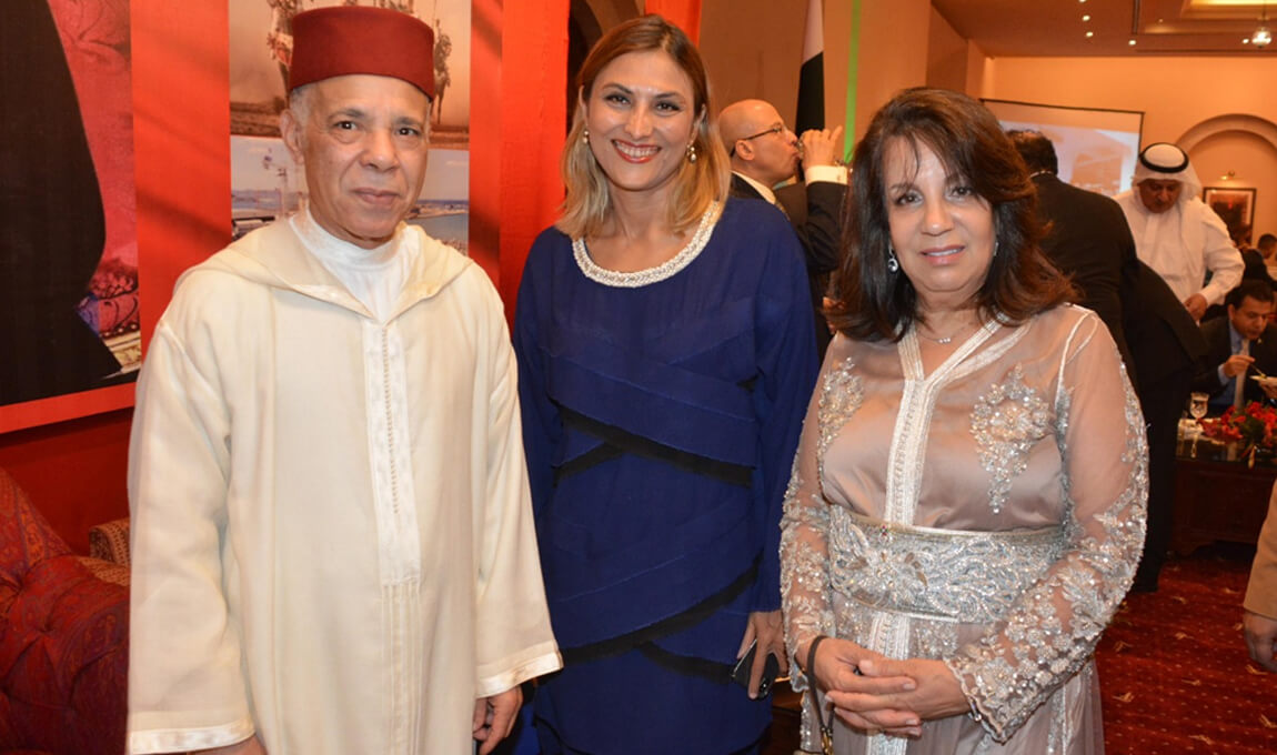 Mrs. Ayesha with Ambassador of Morocco