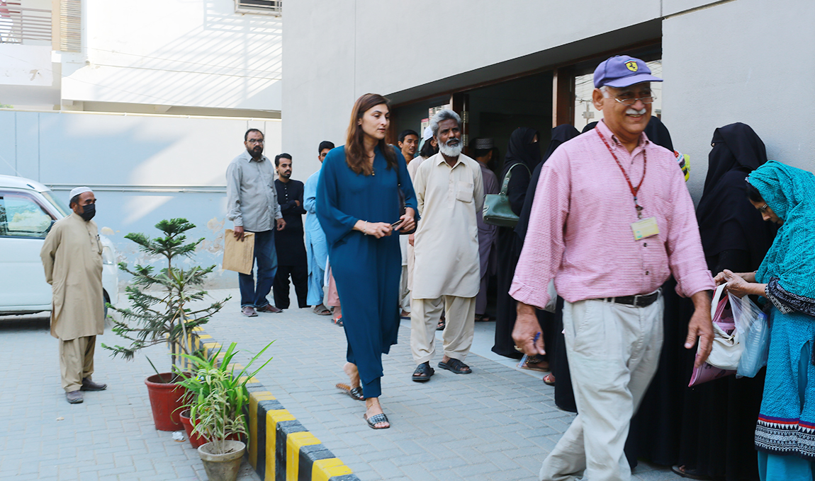 Visiting the facility of the trust